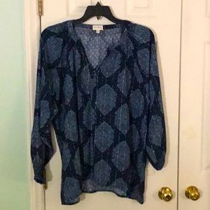 Navy Wonderly Blouse